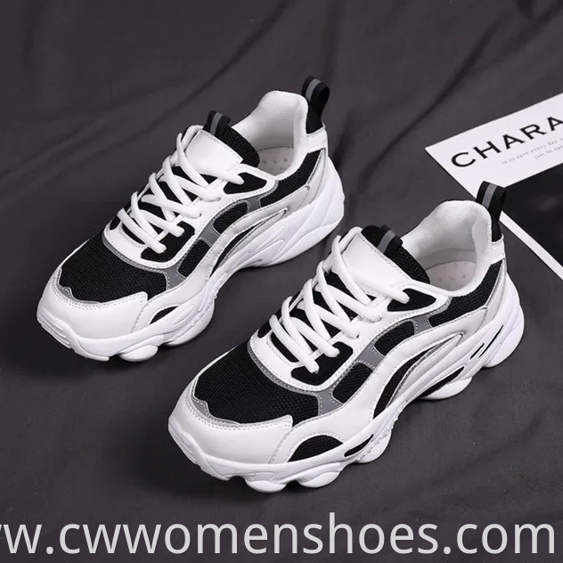 Thick-Soled Women's Shoes Footwear Sport Breathable Running Shoes